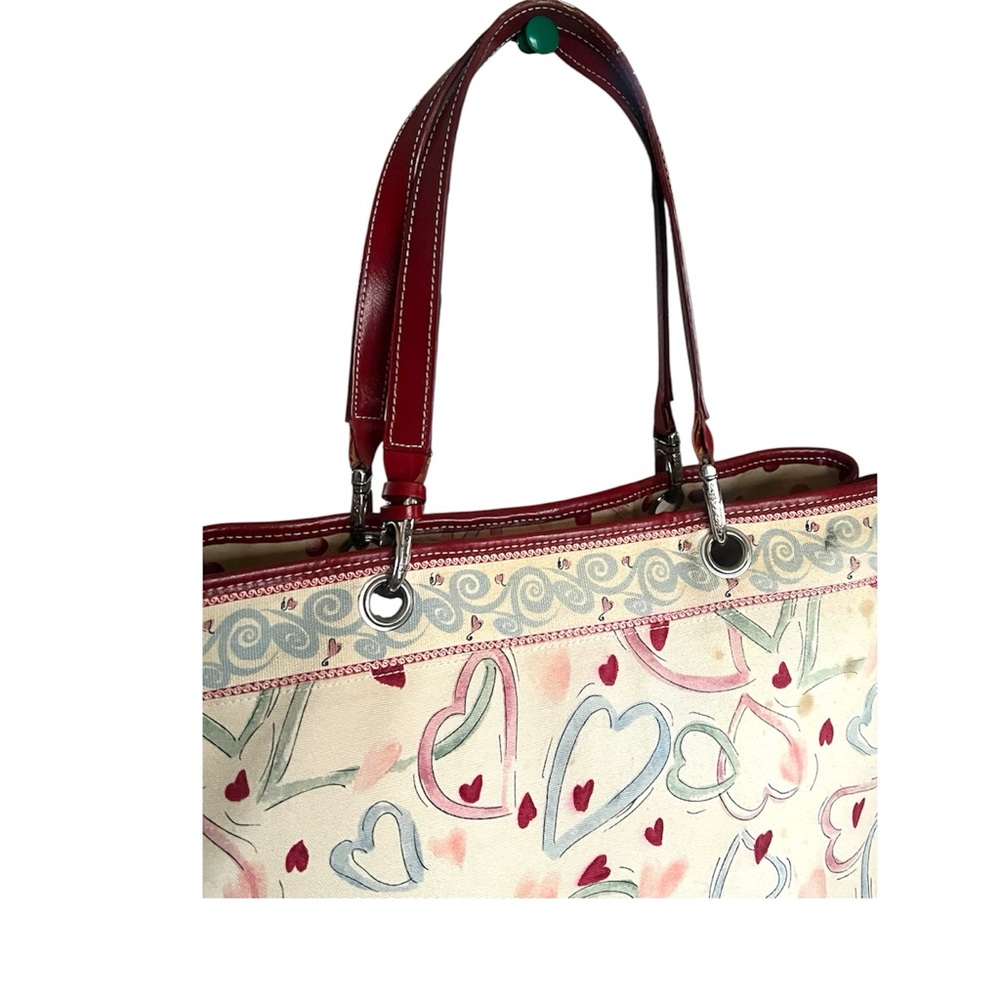 Brighton Lilly Sharon Coated Canvas Tote or Shoulder Handbag. - Picture 5 of 11
